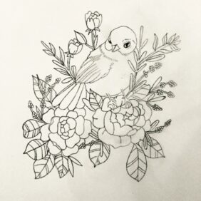 鳩と薔薇